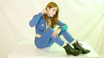 Redhead In Vault Dress