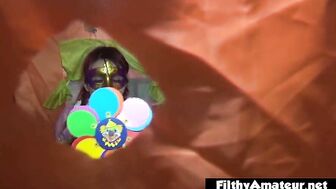 Gang Bang with teeny depraved that becve sperm from a baby bottle