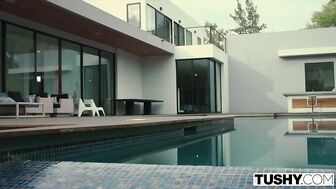 TUSHY Two Dorm Girls Gape For Rich Guy