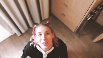 Pink Hair Babe Creams All Over BBC