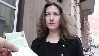 GERMAN SCOUT - Varsity Nymphos Alessandra Talk to Fuck at Public Agent Casting