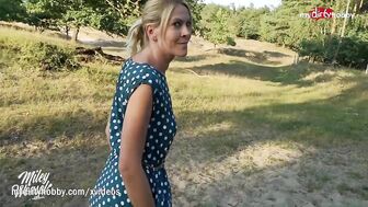MyDirtyHobby - German MILF blows twice and creampied outdoors