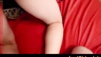 Stretching her closely bum