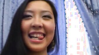 Liliane is a sexy half Asian chick who knows how to spread well just like any easy Asian slut.