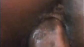 Svelte ghetto chick gets boyfriend's dick inner all holes for mouth packed of cream