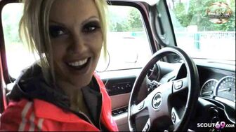 FACTUAL NOVICE ANUS CREAM PIE SEX WITH GERMAN MILF PROSTITUTE IN A CAR