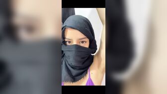Arabian with her confront covered dancing persian dance sensual form