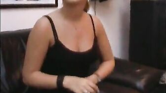 slutty chubby blonde gf fingered and ass-fucked with creampie 0